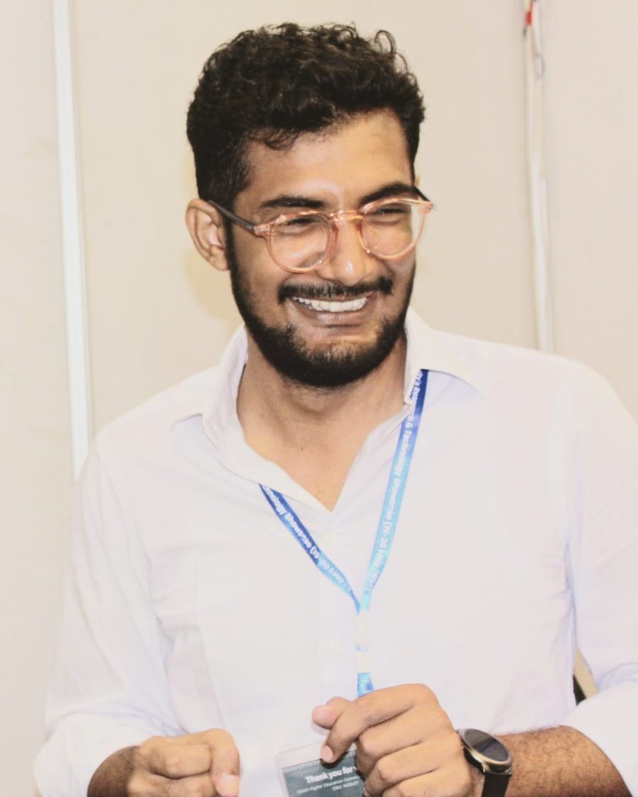 Portrait of Azmat Hussain, founder of Baazm